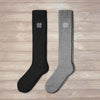 Charcoal Knee High (2 pairs)